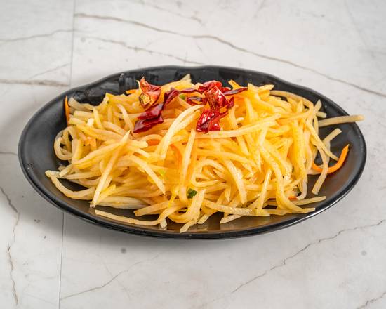 凉拌土豆丝 - Shredded Potatoes with Vinegar Sauce